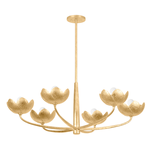 Arcata 6-Light Chandelier - Vintage Gold Leaf by Troy Lighting