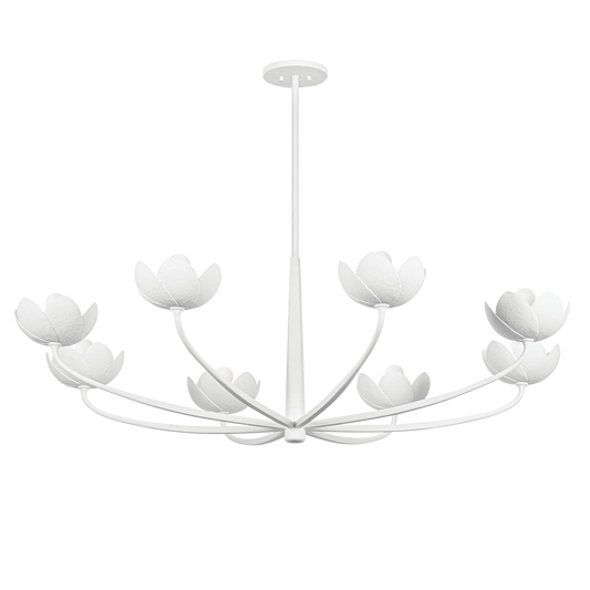 Arcata 8-Light Chandelier - Gesso White by Troy Lighting