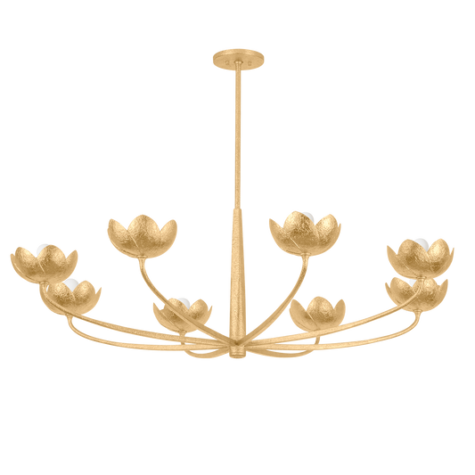 Arcata 8-Light Chandelier - Vintage Gold Leaf by Troy Lighting