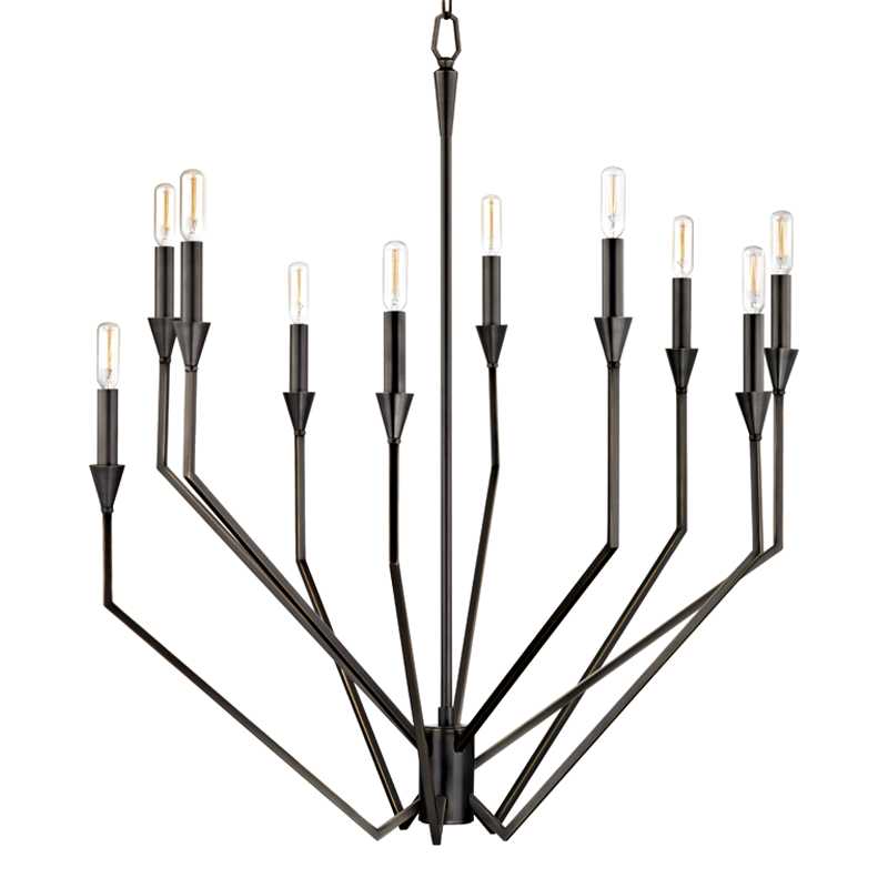Archie 10-Light Chandelier - Old Bronze by Hudson Valley Lighting