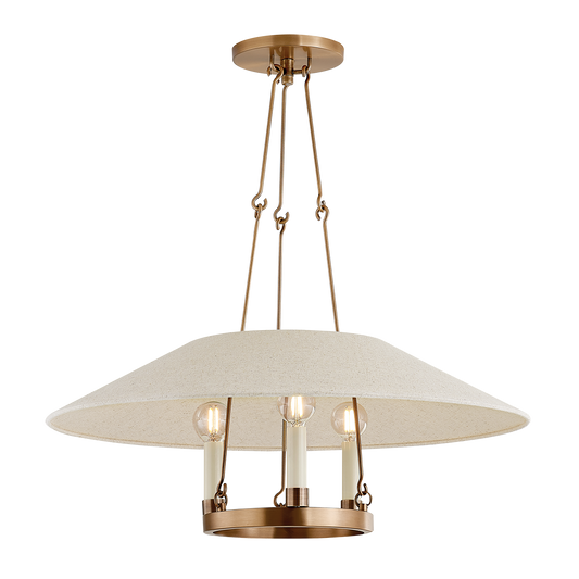 Archive Chandelier - 3-Light - Patina Brass - Troy Lighting F1625-PBR