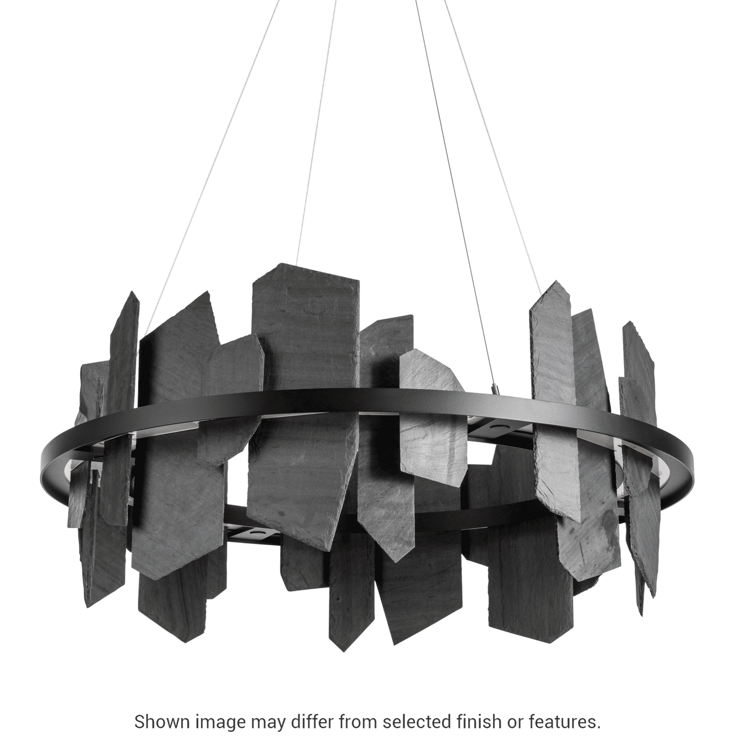 Ardesia Circular LED Pendant - White by Hubbardton Forge
