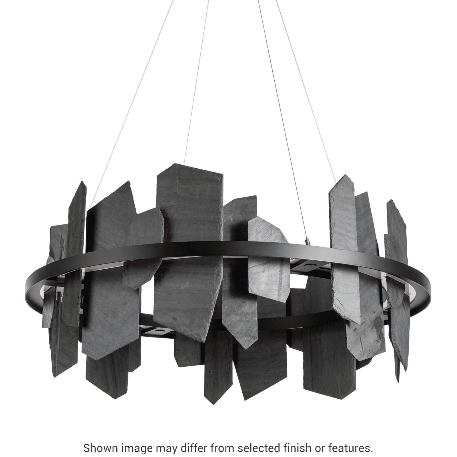 Ardesia Circular LED Pendant - White by Hubbardton Forge