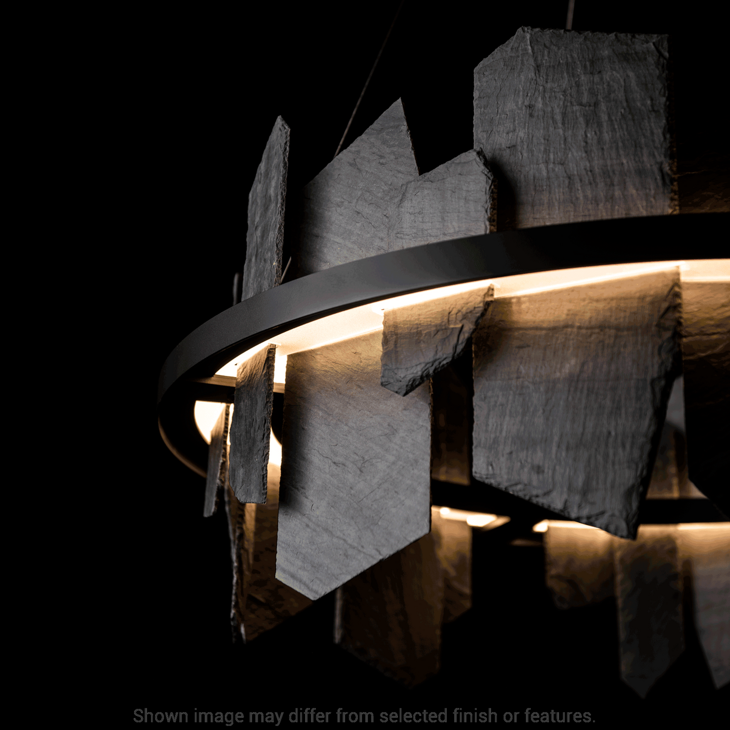 Ardesia Circular LED Pendant - White by Hubbardton Forge