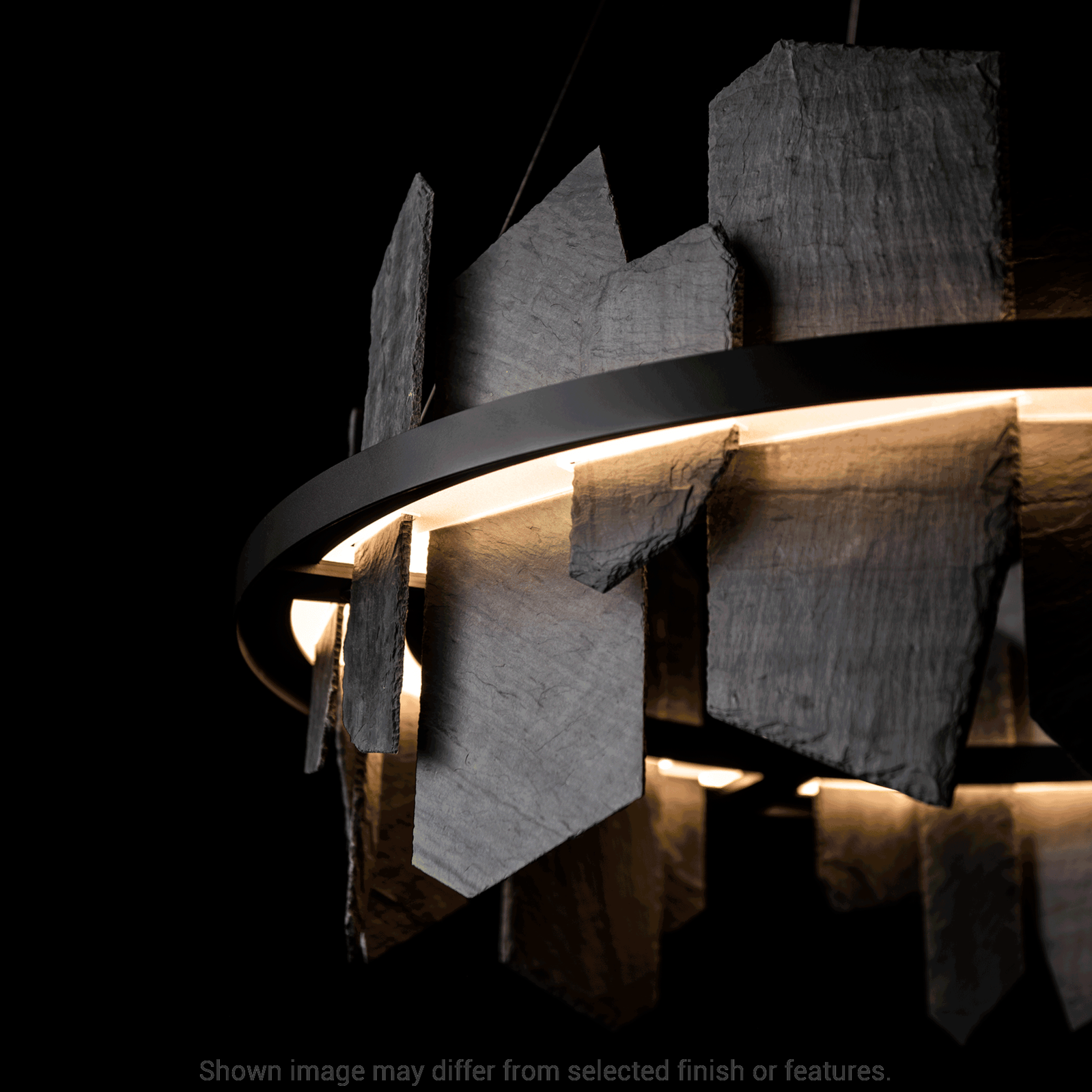 Ardesia Circular LED Pendant - White by Hubbardton Forge