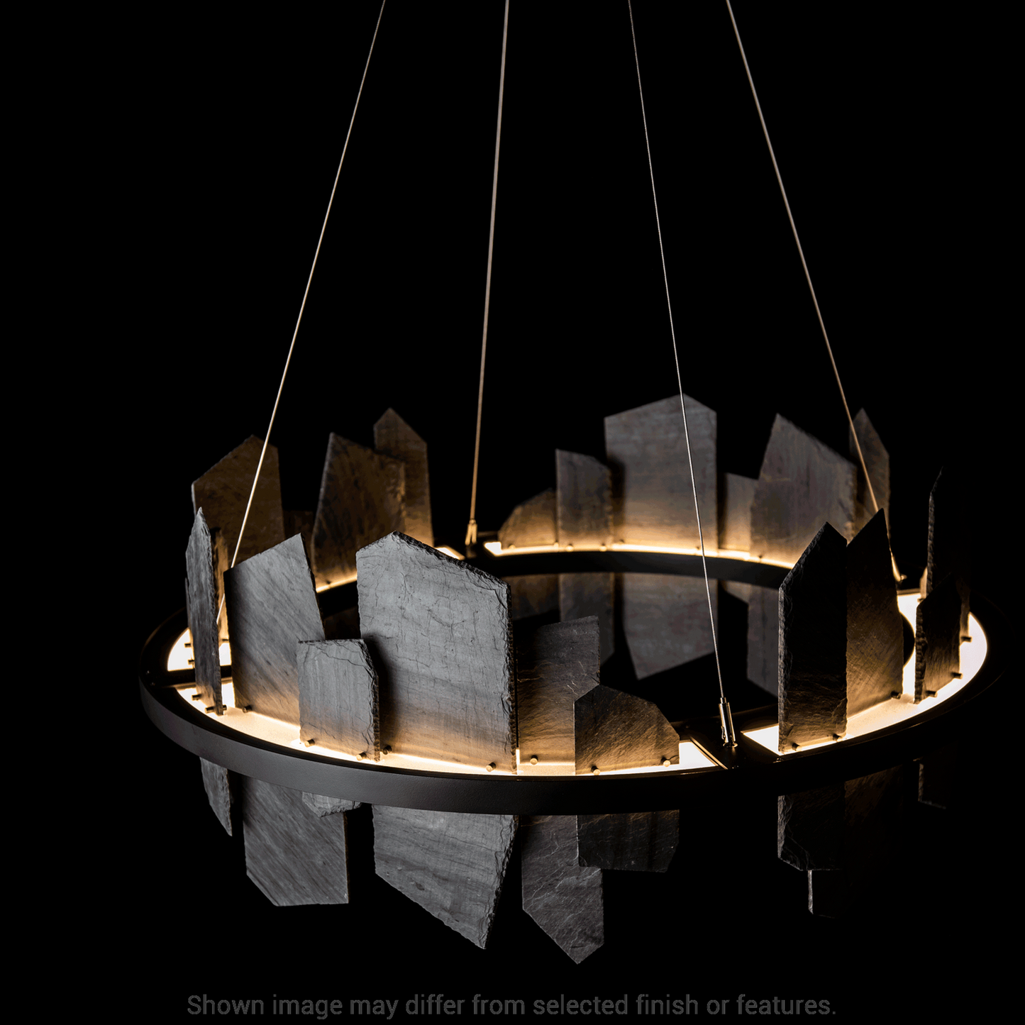 Ardesia Circular LED Pendant - White by Hubbardton Forge