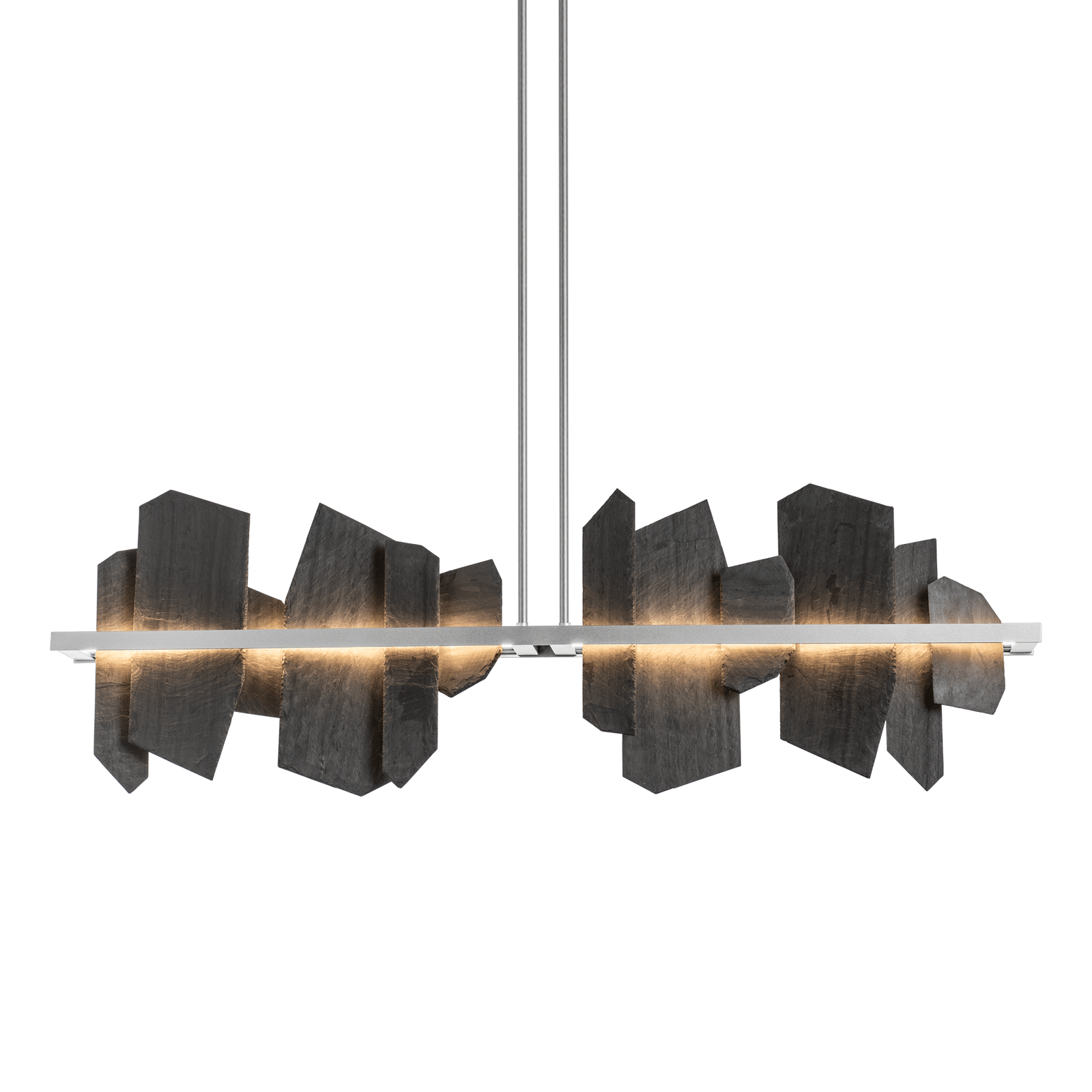 Ardesia Linear LED Pendant - Vintage Platinum by Hubbardton Forge