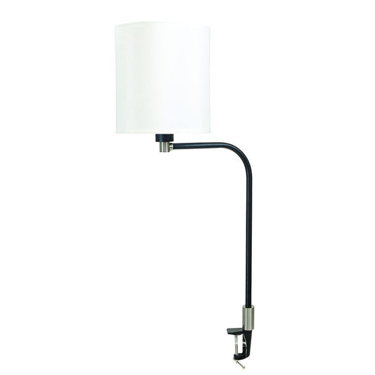 Aria Task Lamp - AR402-BLK/SN - Black/Satin Nickel by House of Troy