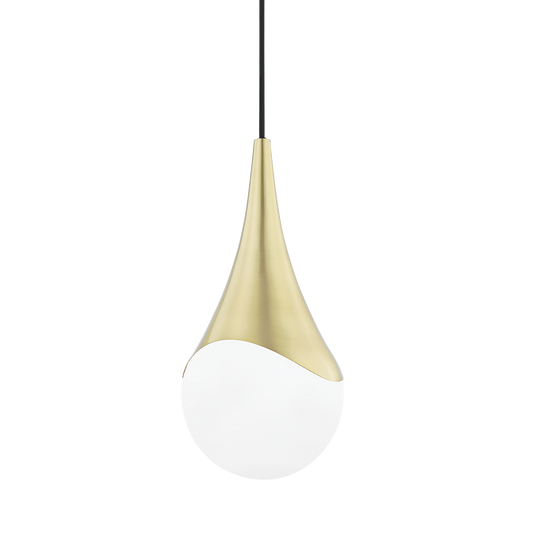 Ariana Small Pendant - 1-Light - Aged Brass - Mitzi H375701S-AGB