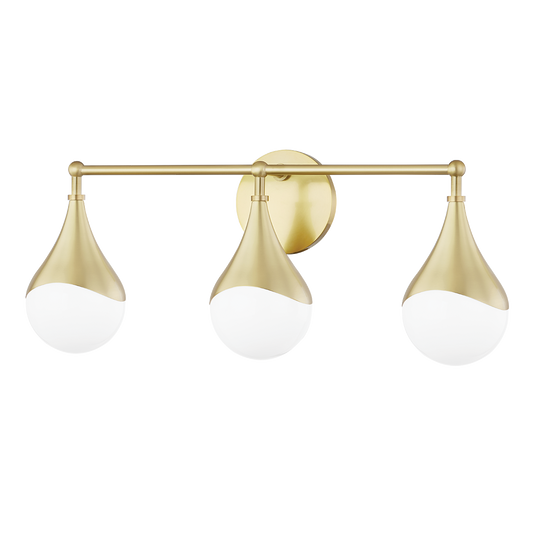 Ariana Vanity Light - 3-Light - Aged Brass - Mitzi H416303-AGB
