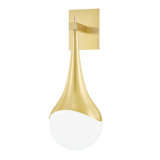 Ariana Wall Sconce - 1-Light - Aged Brass - Mitzi H375101-AGB