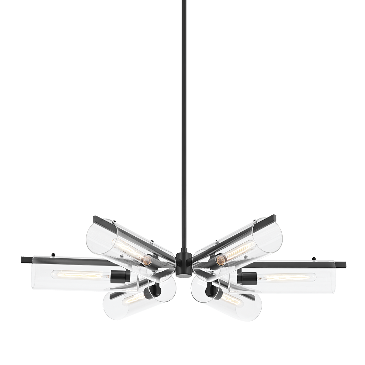 Ariel Chandelier - 6-Light - Soft Black - Mitzi H326806-SBK