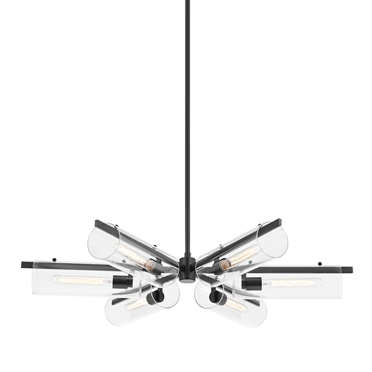 Ariel Chandelier - 6-Light - Soft Black - Mitzi H326806-SBK