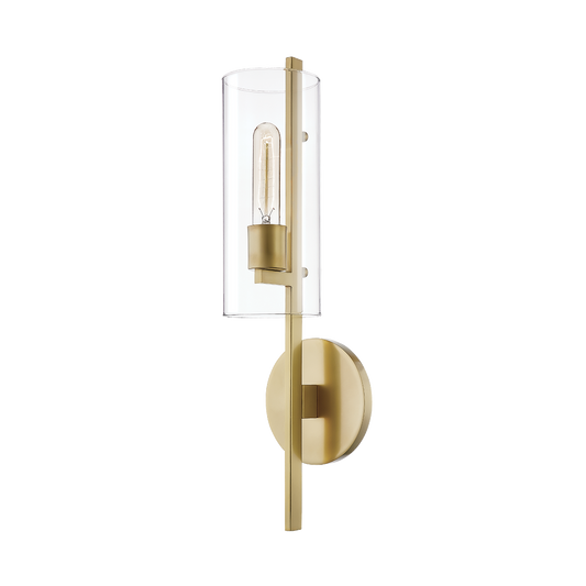 Ariel Wall Sconce - 1-Light - Aged Brass - Mitzi H326101-AGB