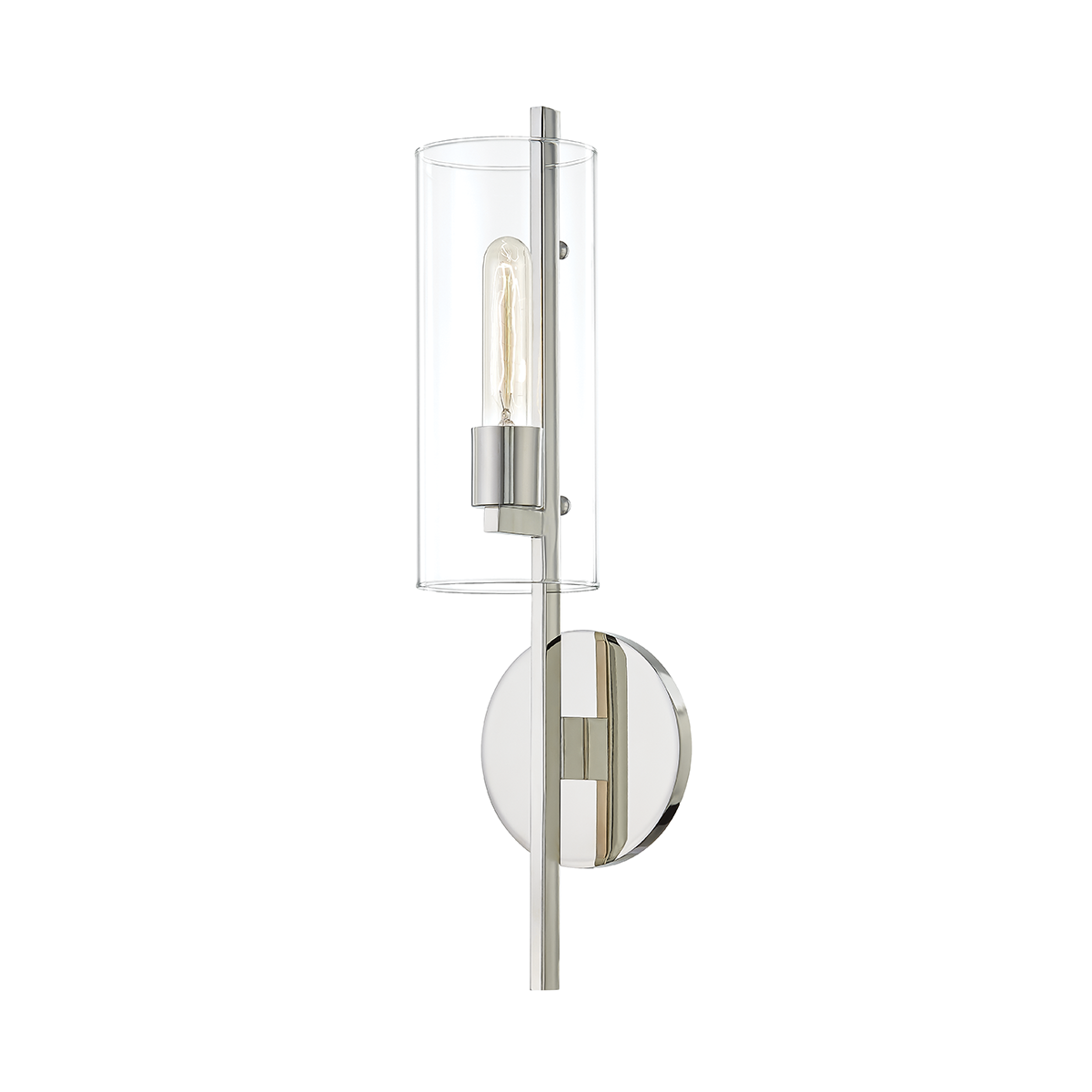 Ariel Wall Sconce - 1-Light - Polished Nickel - Mitzi H326101-PN