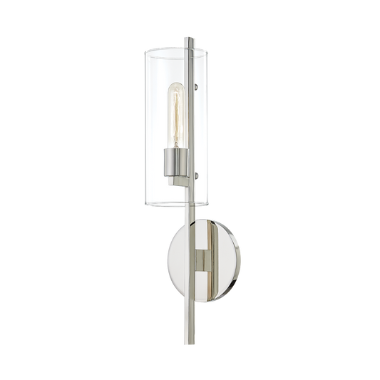 Ariel Wall Sconce - 1-Light - Polished Nickel - Mitzi H326101-PN