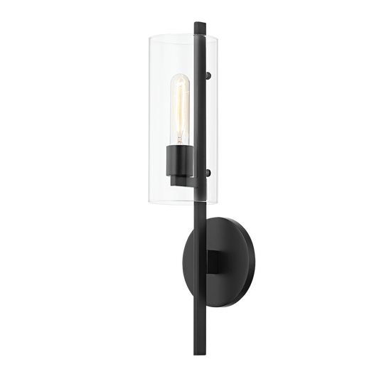 Ariel Wall Sconce - 1-Light - Soft Black - Mitzi H326101-SBK