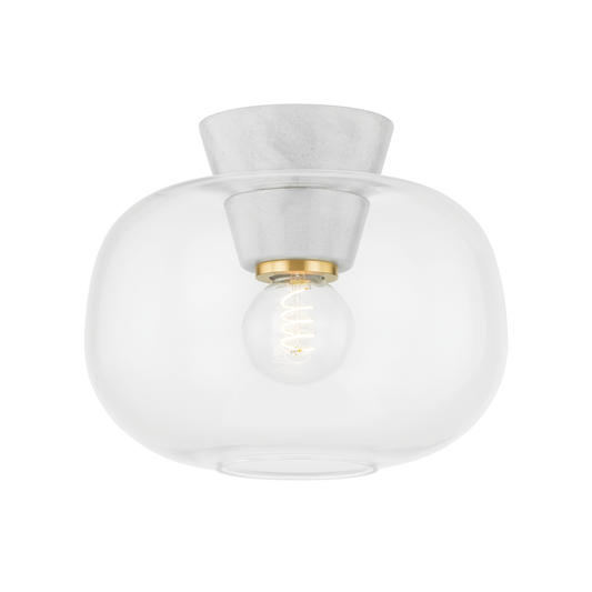 Ariella Flush Mount - 1-Light - Aged Brass - Mitzi H869501-AGB