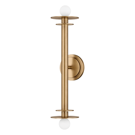 Arley Wall Sconce - 2-Light - Patina Brass - Troy Lighting B1221-PBR
