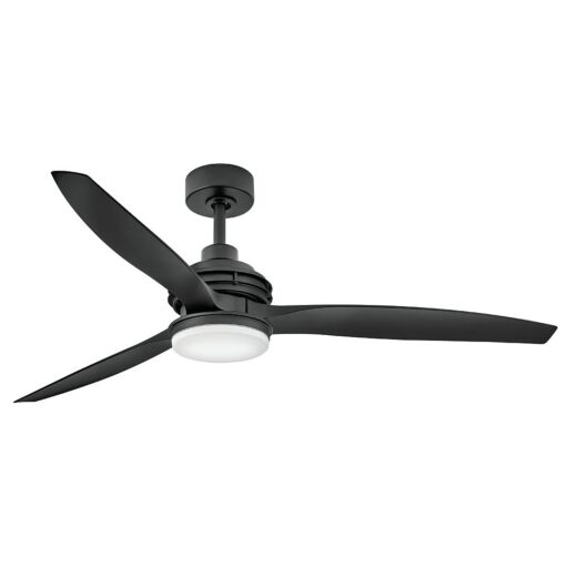 Artiste 60" LED Smart Fan - Matte Black Finish - Matte Black Blades by Hinkley Lighting