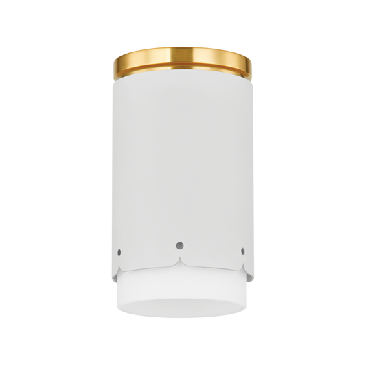 Asa Flush Mount - 1-Light - Aged Brass/Soft White - Mitzi H870501-AGB/SWH