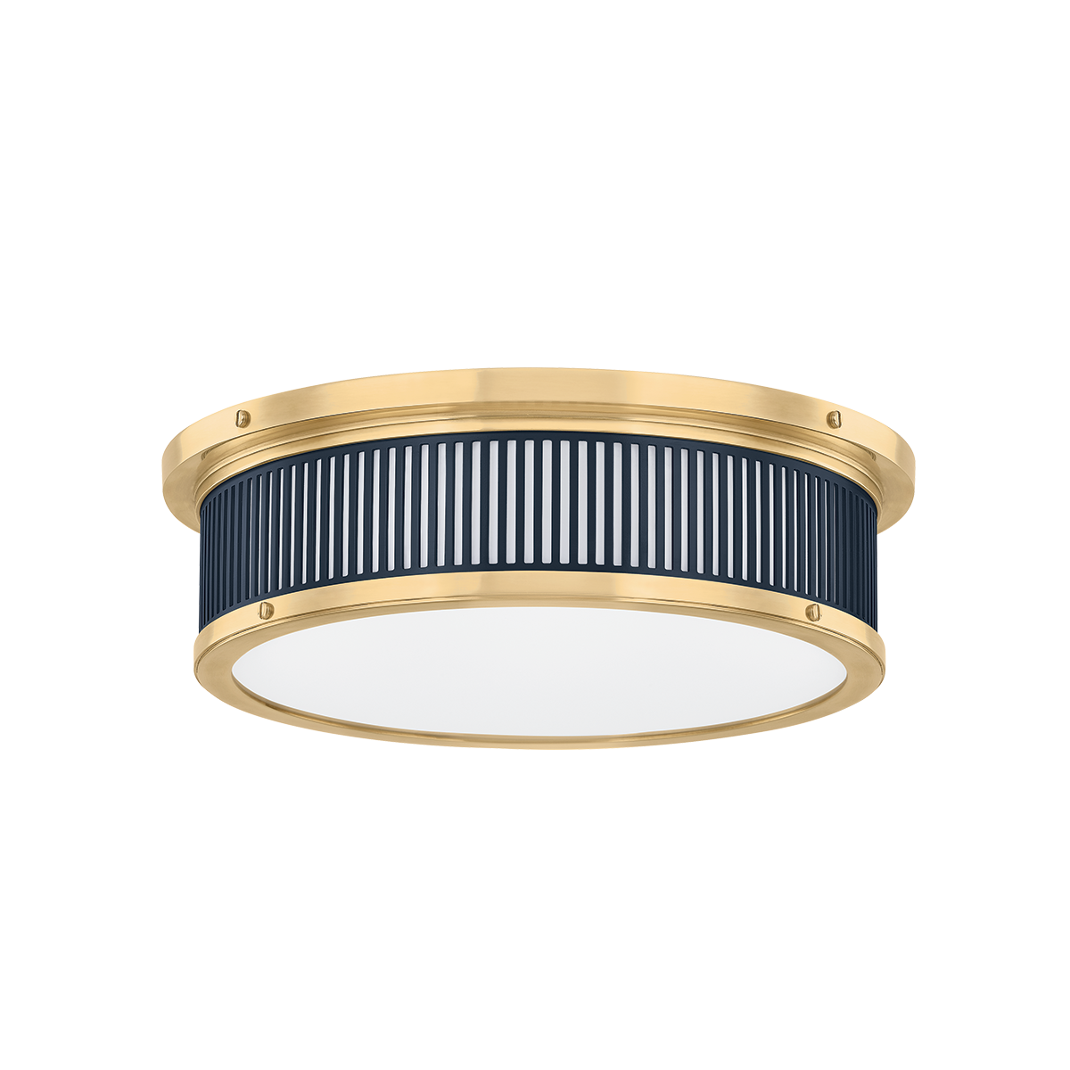 Ashdown Flush Mount - Aged Brass/Distressed Bronze by Hudson Valley Lighting