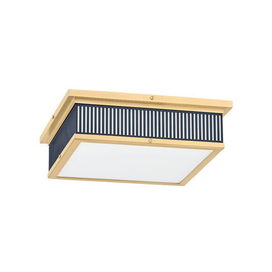 Ashdown Large Flush Mount - Aged Brass/Distressed Bronze by Hudson Valley Lighting