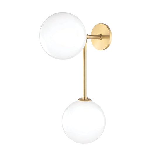 Ashleigh 2-Light Sconce - Aged Brass by Mitzi