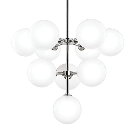 Ashleigh Chandelier - Polished Nickel by Mitzi