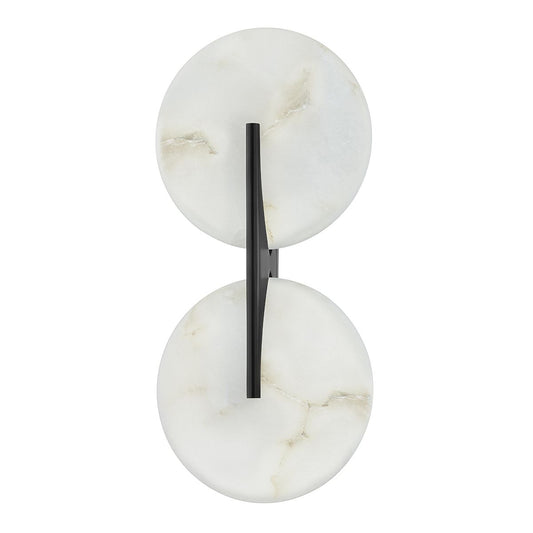Asteria Large Sconce - Black Brass by Corbett Lighting