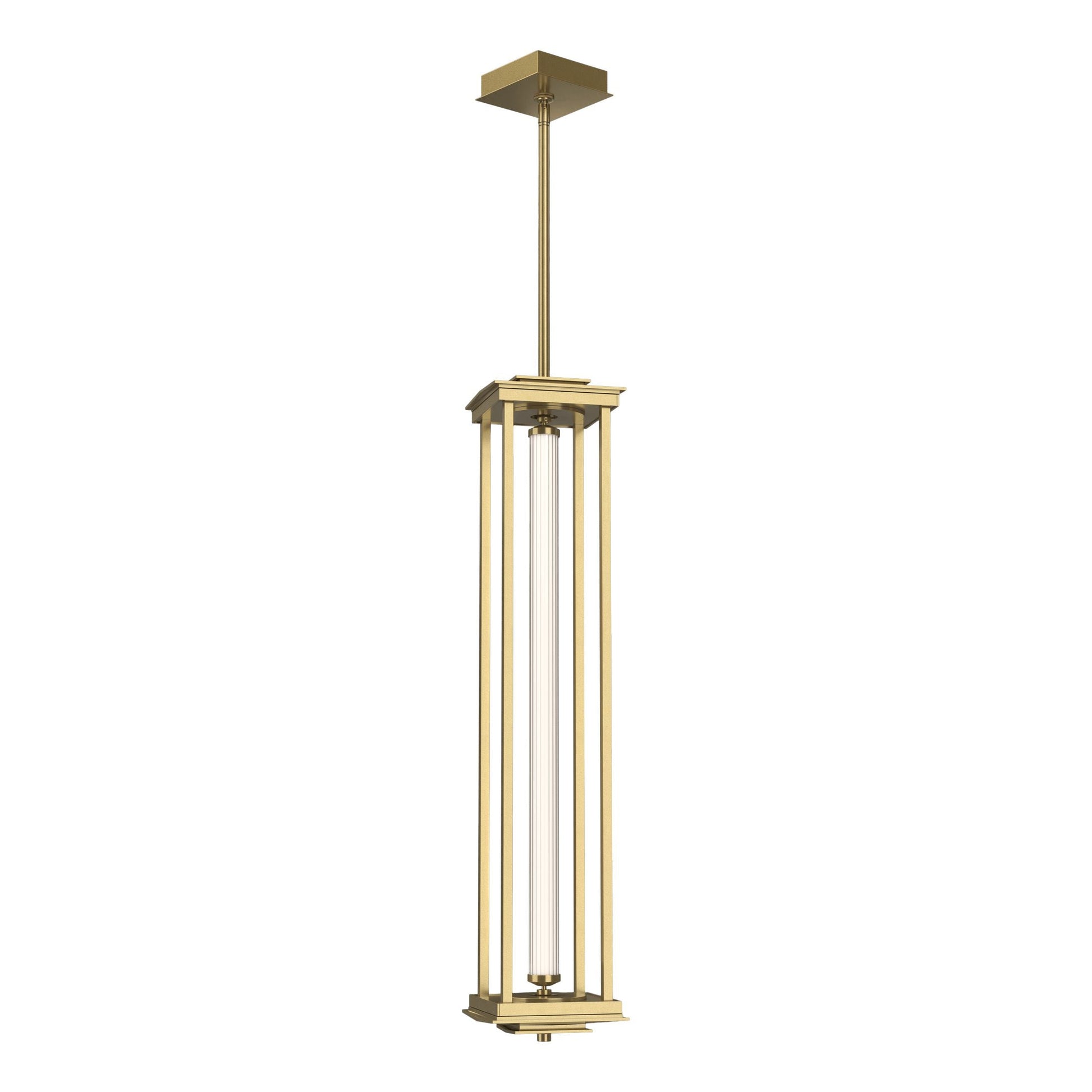 Athena 1-Light Large LED Lantern - Modern Brass by Hubbardton Forge