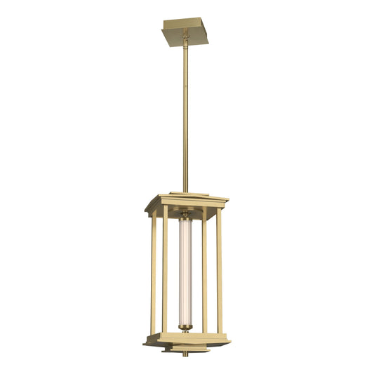 Athena 1-Light Medium LED Lantern - Modern Brass by Hubbardton Forge