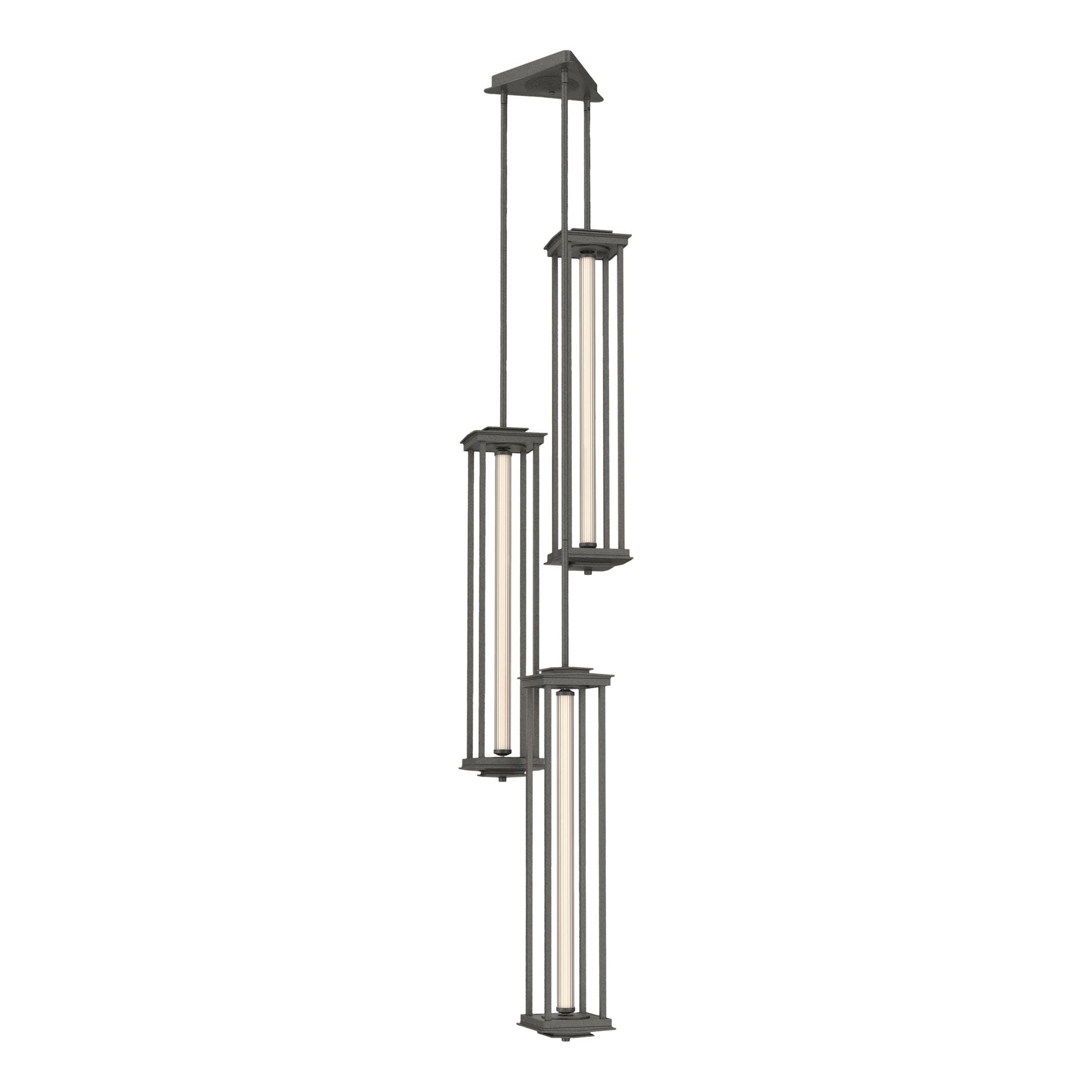 Athena Triple Tall LED Lantern - Natural Iron by Hubbardton Forge