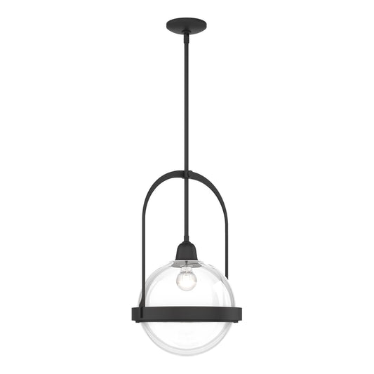 Atlas Pendant - Black - Clear Glass by Hubbardton Forge