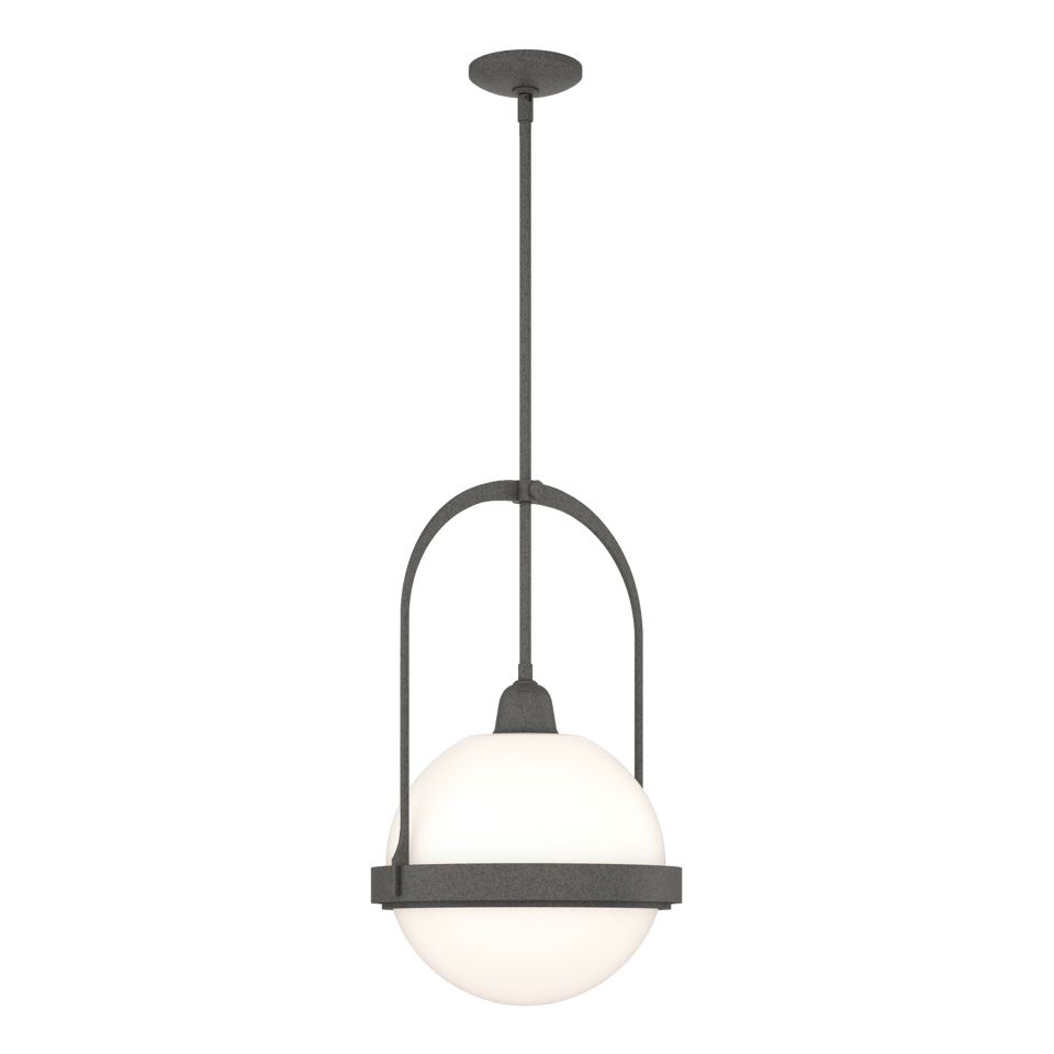 Atlas Pendant - Natural Iron - Opal Glass by Hubbardton Forge