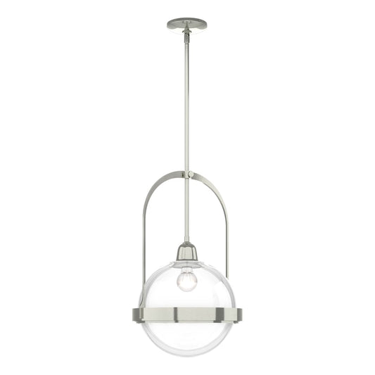 Atlas Pendant - Sterling - Clear Glass by Hubbardton Forge
