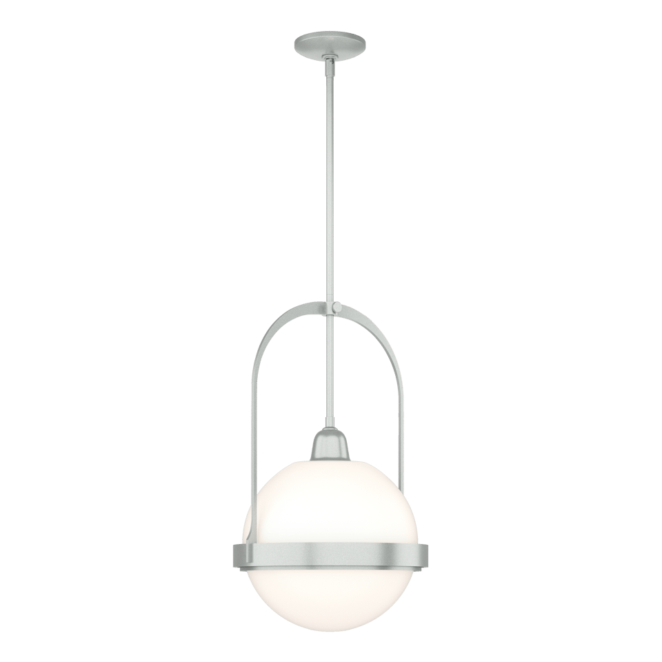 Atlas Pendant - Vintage Platinum - Opal Glass by Hubbardton Forge