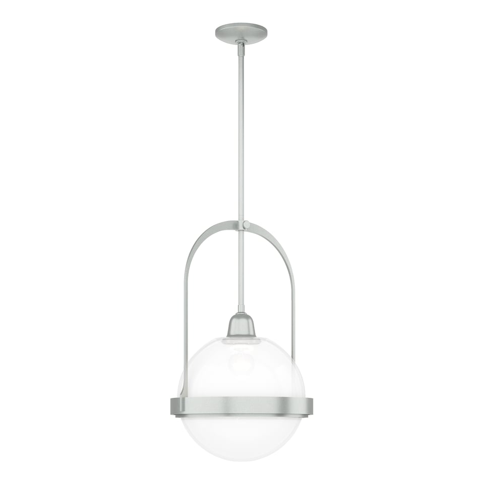 Atlas Pendant - Vintage Platinum - Opaline Glass by Hubbardton Forge