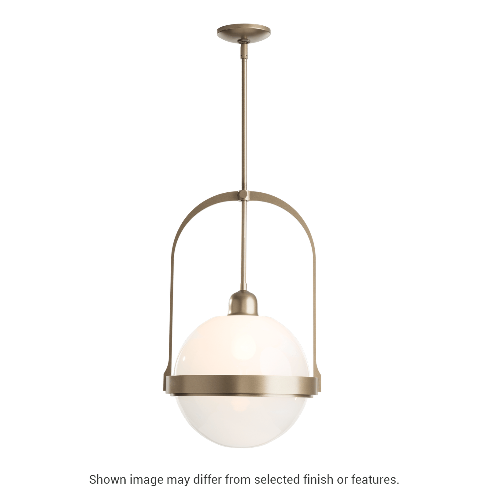 Atlas Pendant - White - Opaline Glass by Hubbardton Forge