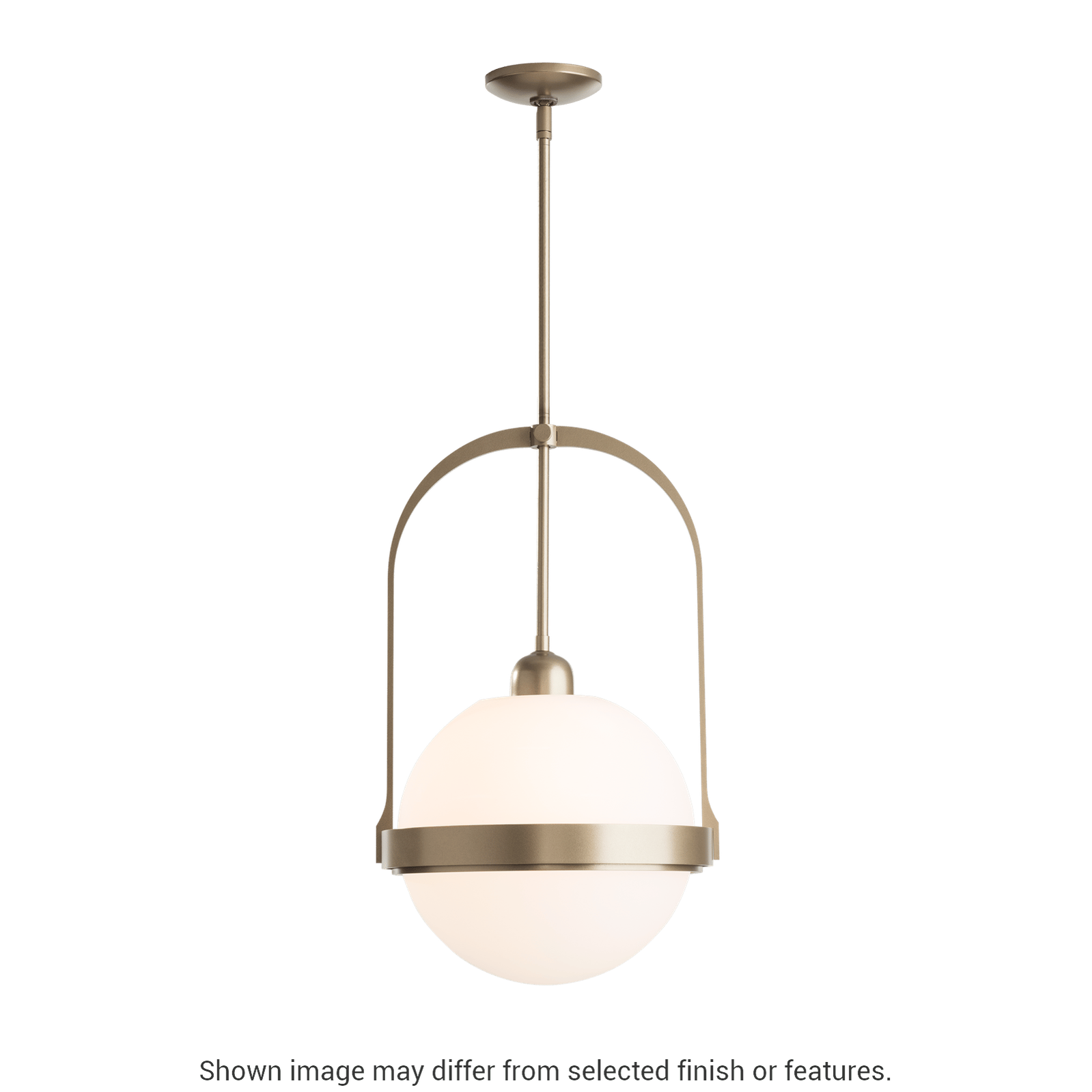 Atlas Pendant - White - Opaline Glass by Hubbardton Forge
