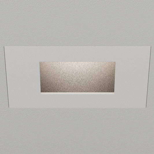 Atomos 1 Pinhole Adjustable Square Trim Recessed Downlight - IC Airtight Housing - Dry/Damp Location Rated - White Powder Coat/Black Baffle - 50 Degrees - 3000K by Lucifer Lighting