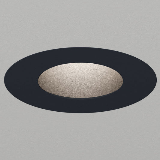 Atomos 1 Slim Round Pinhole Trim Recessed Downlight - IC Airtight Housing - Wet Location Rated - Black Powder Coat/Black Baffle - 15 Degrees - Warm Dim (3000K - 1800K) by Lucifer Lighting