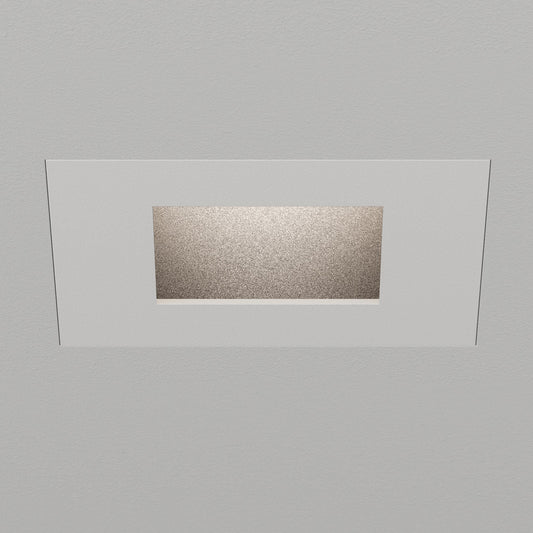 Atomos 1 Slim Square Pinhole Recessed Downlight - IC Airtight Housing - Wet Location Rated - White Powder Coat/Black Baffle - 15 Degrees - 3000K by Lucifer Lighting