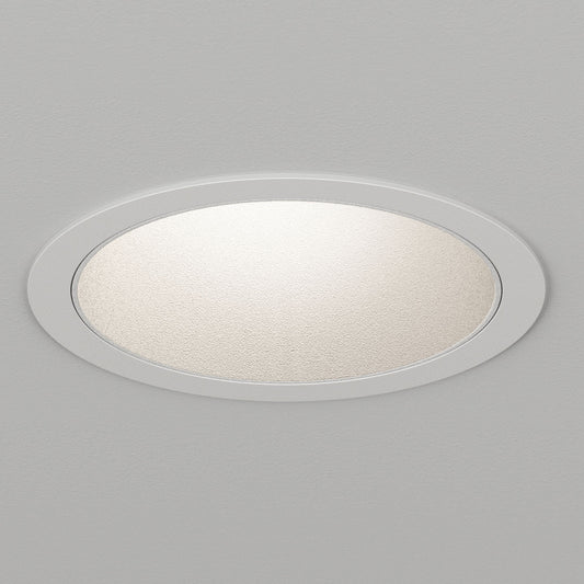 Atomos 2 Slim Round Recessed Downlight - IC Airtight Housing - Dry/Damp Location Rated - White Powdercoat/White Baffle - 15 Degrees - Warm Dim (3000K - 1800K) by Lucifer Lighting