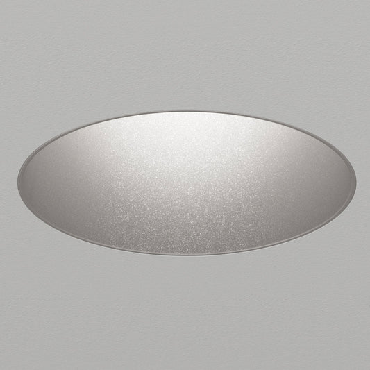 Atomos 2 Slim Round Trimless Recessed Downlight - IC Airtight Housing - Dry/Damp Location Rated - Satin Silver - 15 Degrees - 2700K by Lucifer Lighting
