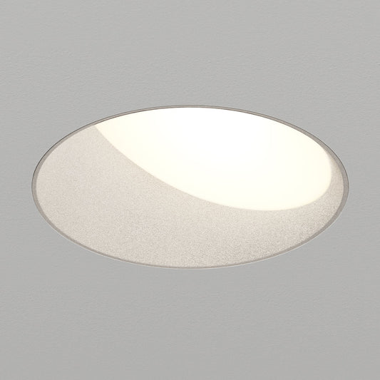 Atomos 2 Slim Round Trimless Wall Wash Recessed Downlight - IC Airtight Housing - Wet Location Rated - Matte White - 2700K by Lucifer Lighting