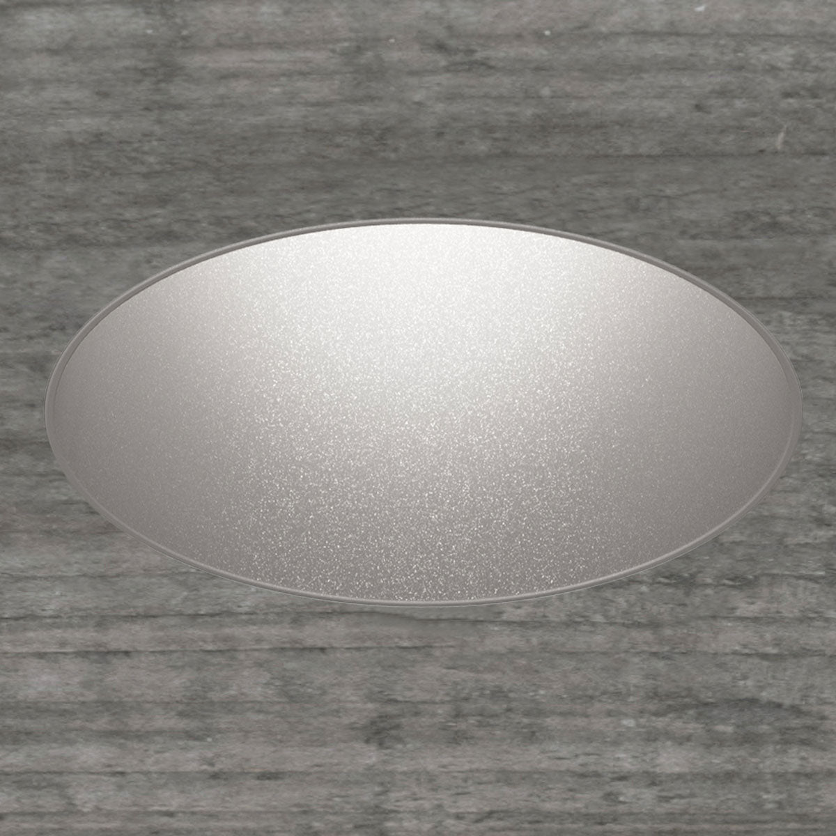 Atomos 2 Slim Round Trimless Wood Recessed Downlight - IC Airtight Housing - Wet Location Rated - Satin Silver - 50 Degrees - 3000K by Lucifer Lighting