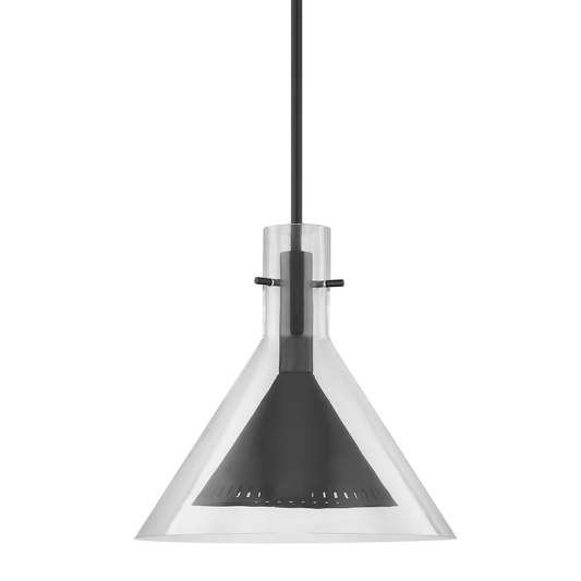 Atticus Pendant - 1-Light - Soft Black - Troy Lighting F7663-SBK