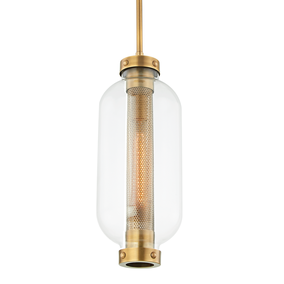 Atwater Pendant - 1-Light - Patina Brass - Troy Lighting F7037-PBR
