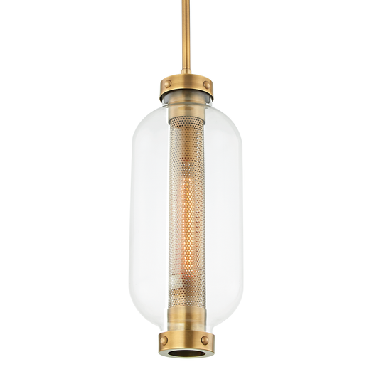 Atwater Pendant - 1-Light - Patina Brass - Troy Lighting F7037-PBR
